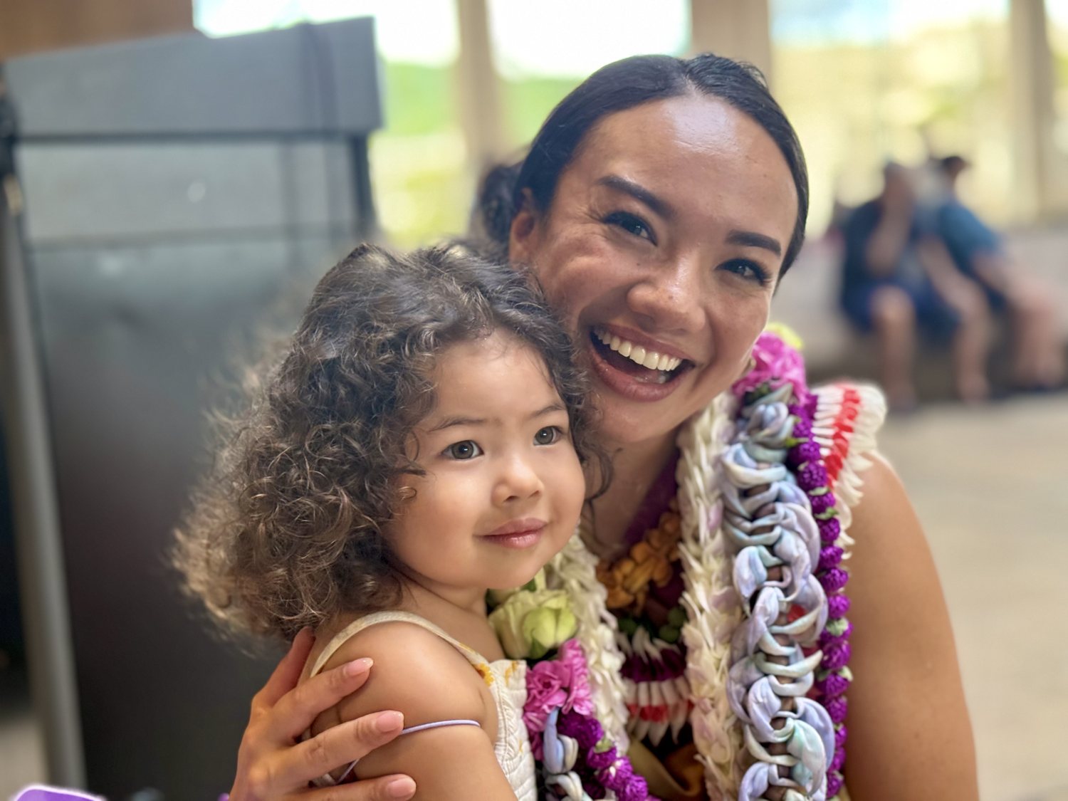 Jeanné with her daughter Ualani